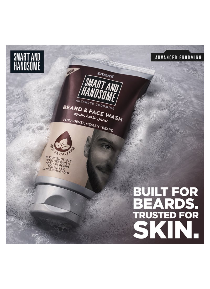 emami Beard And Face Wash With Vitamin E And Caffeine 100g - Image 3